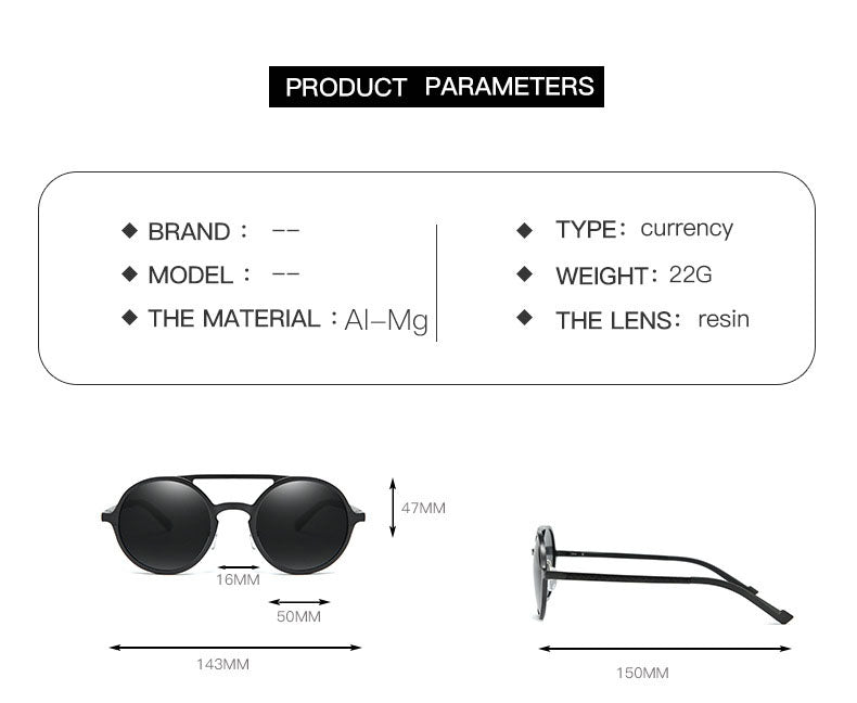 Kusila Aluminum Magnesium Sunglasses Unisex Women Men CUSTOM SHADES SUNGLASSES LOGO